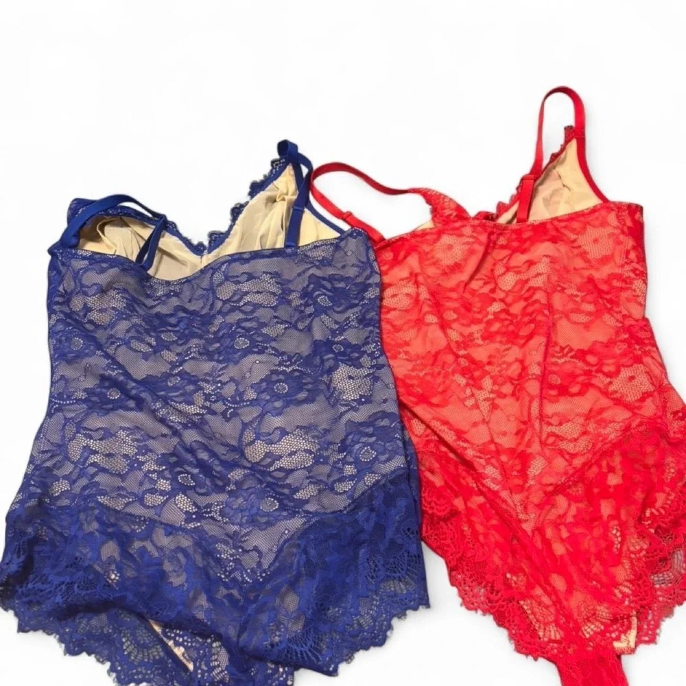 Women's lace teddy lingerie bundle Size XL